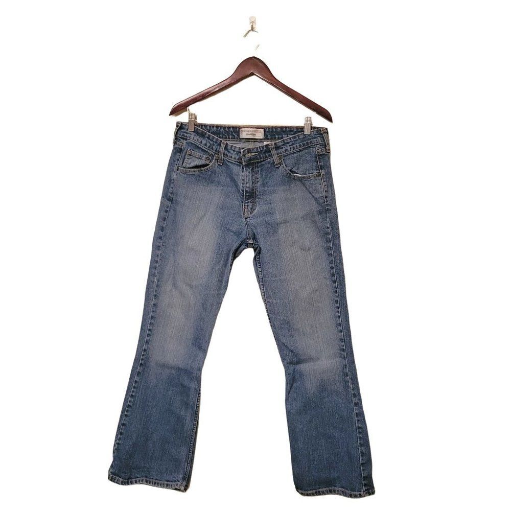 Levi's Womens Jeans Blue 12S Stretch Low Rise Bootcut Pants Petite
